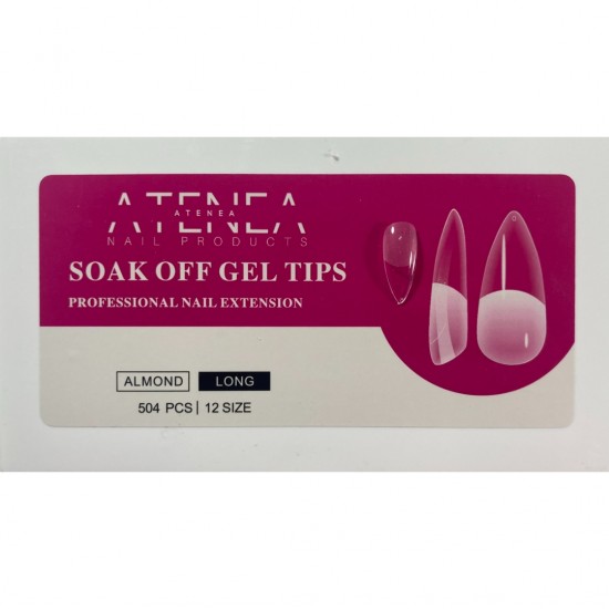 Gel Tips Almond Long 504 τεμαχίων