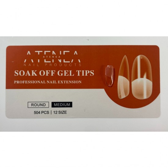 Gel Tips Round Medium 504 τεμαχίων