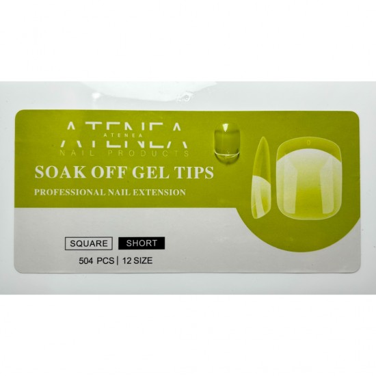 Gel Tips Square Short 504 τεμαχίων