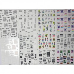 Αυτοκόλλητα νυχιών νερού 960
