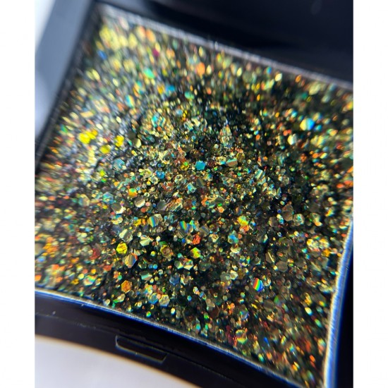 UV glitter χρυσό μαύρο