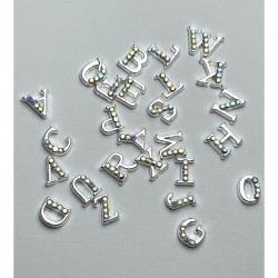 Charms νυχιών μονογράμματα αγγλικά