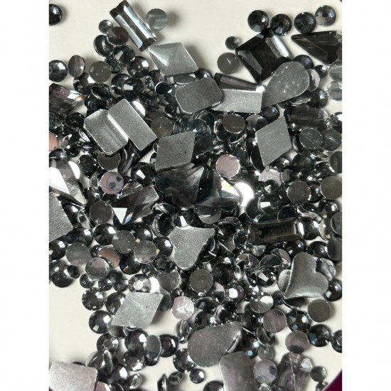 Strass νυχιών μαύρα