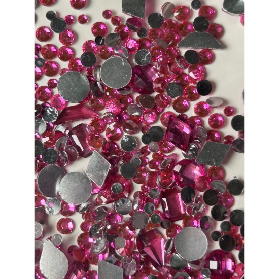 Strass νυχιών φουξ