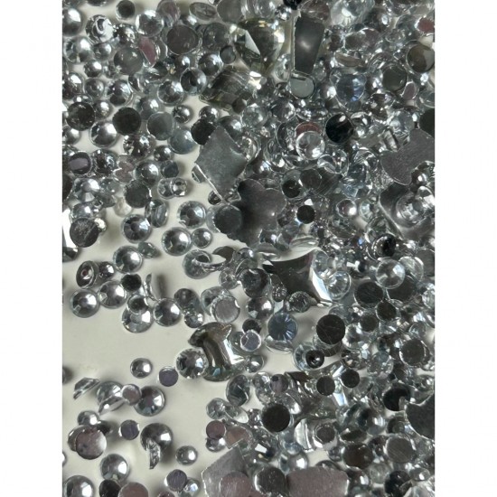 Strass νυχιών ασημί 4299 