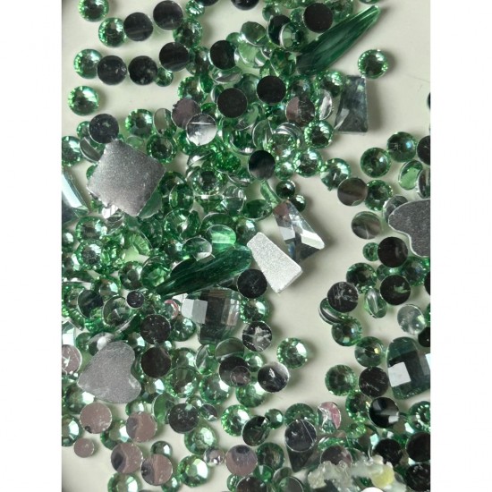 Strass νυχιών πράσινα 434