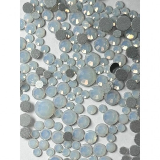 Strass γαλακτερά άσπρα