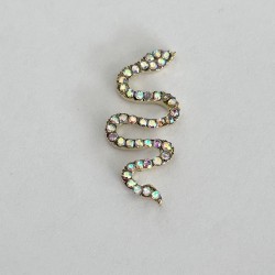 Charm νυχιών φίδι με strass 150 Charm νυχιών φίδι με strass 150