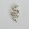 Charm νυχιών φίδι με strass 150