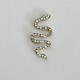 Charm νυχιών φίδι με strass 150