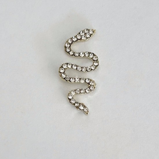 Charm νυχιών φίδι με strass 152