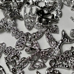 Charms νυχιών διάφορα σχέδια σετ 50 τεμαχίων 