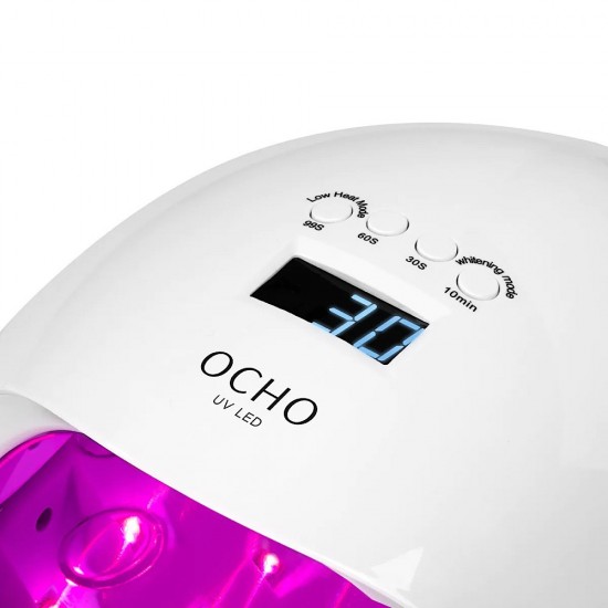 Λάμπα πολυμερισμού UV LED OCHO NAILS X13 Plus 65W red light white 