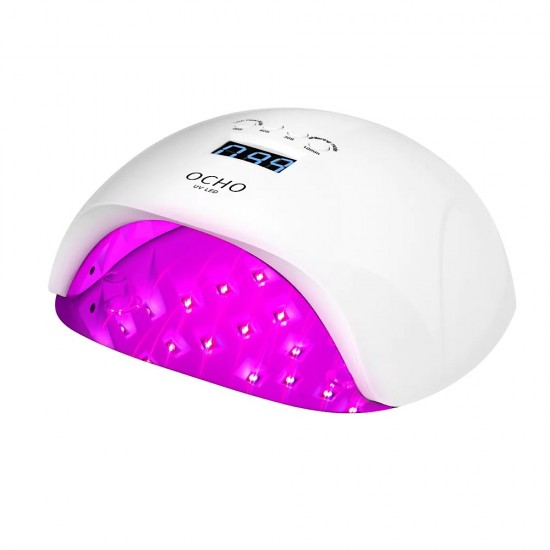 Λάμπα πολυμερισμού UV LED OCHO NAILS X13 Plus 65W red light white 
