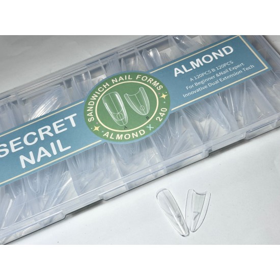 Sandwich Nail Forms Almond 