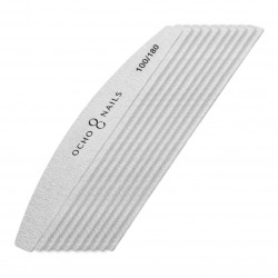 Λίμα λεπτή μισοφέγγαρο ocho nails 100/180 πακέτο 10 τεμαχίων